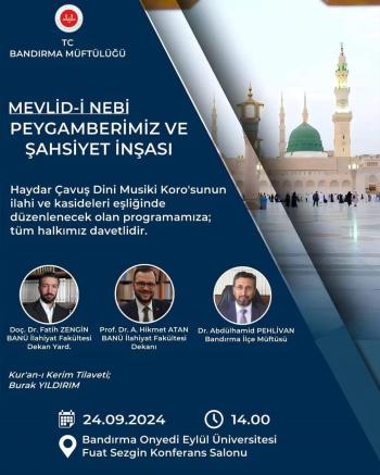 Mevlid-i Nebi Haftası Kapsamında "Peygamberimiz ve Şahsiyet İnşası" Konulu Konferans Düzenlendi