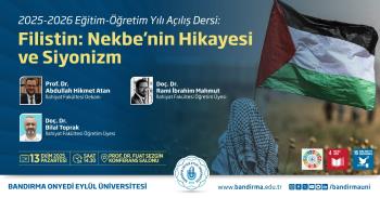 FAKÜLTEMİZ HOCALARINDAN AÇILIŞ DERSİ
